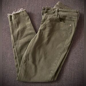 Old Navy Olive Green Rockstar Super Skinny Jeans